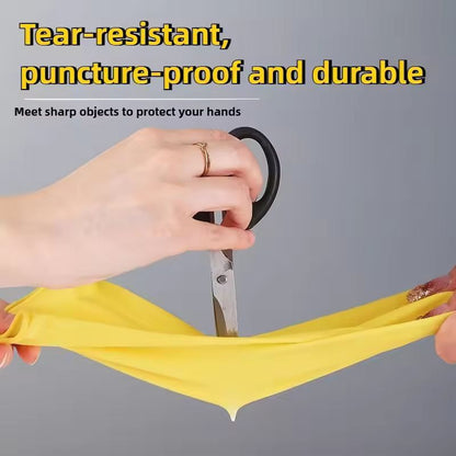 Household HeavyDuty Latex Rubber Gloves  Waterproof Durable MultiPurpose Cleaning Gloves 4