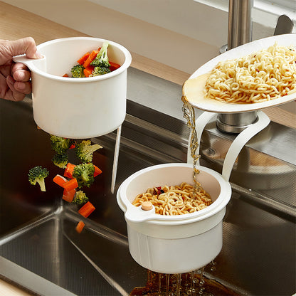 Creative Kitchen Sink Hanging Strainer Basket, Detachable Garbage Filter with Open able Bottom Cover