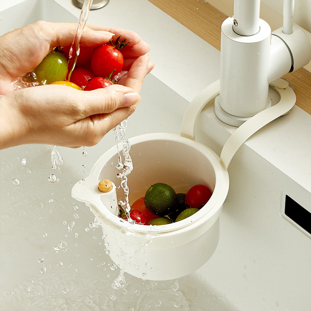 Creative Kitchen Sink Hanging Strainer Basket, Detachable Garbage Filter with Open able Bottom Cover