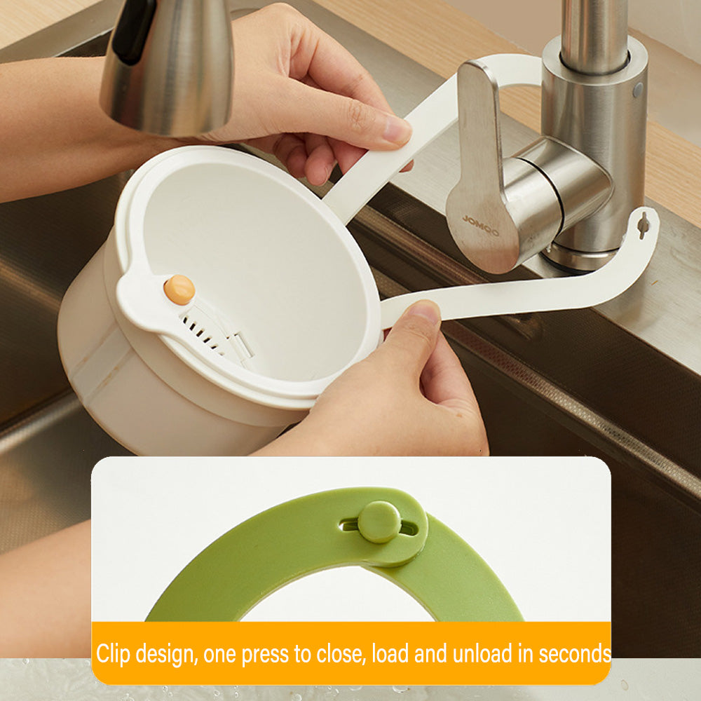 Creative Kitchen Sink Hanging Strainer Basket, Detachable Garbage Filter with Open able Bottom Cover