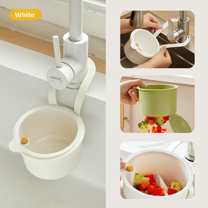 Creative Kitchen Sink Hanging Strainer Basket, Detachable Garbage Filter with Open able Bottom Cover