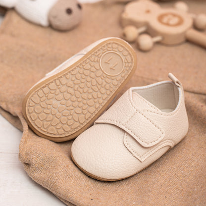 Classic Multi-color Baby Casual Shoes, New Retro Leather, Rubber Bottom Non-slip Spring Infant Walkers