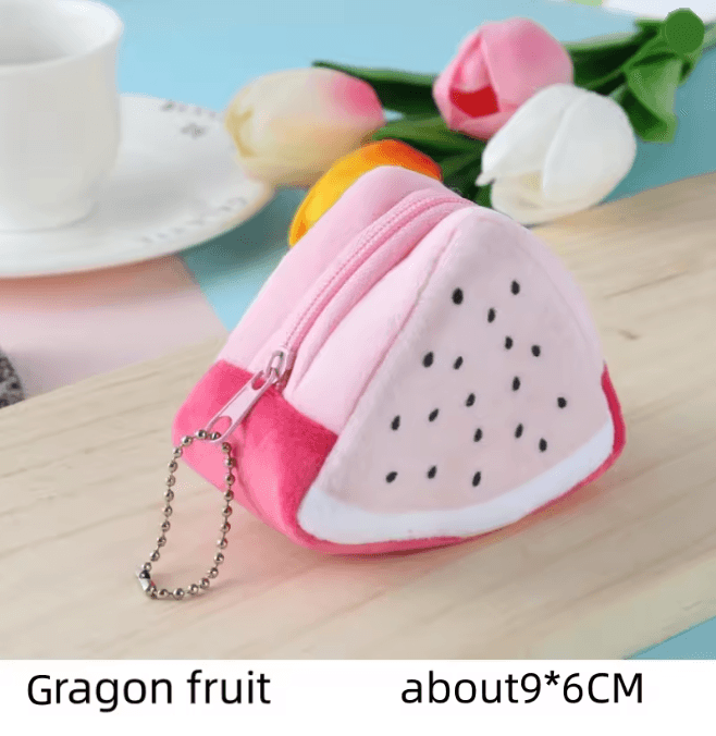 Cartoon Fruit Plush Coin Wallet For Kids 2