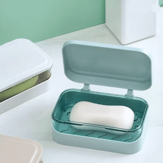 Portable Dry Keep Soap Dish with Lid