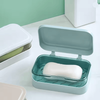 Portable Dry Keep Soap Dish with Lid