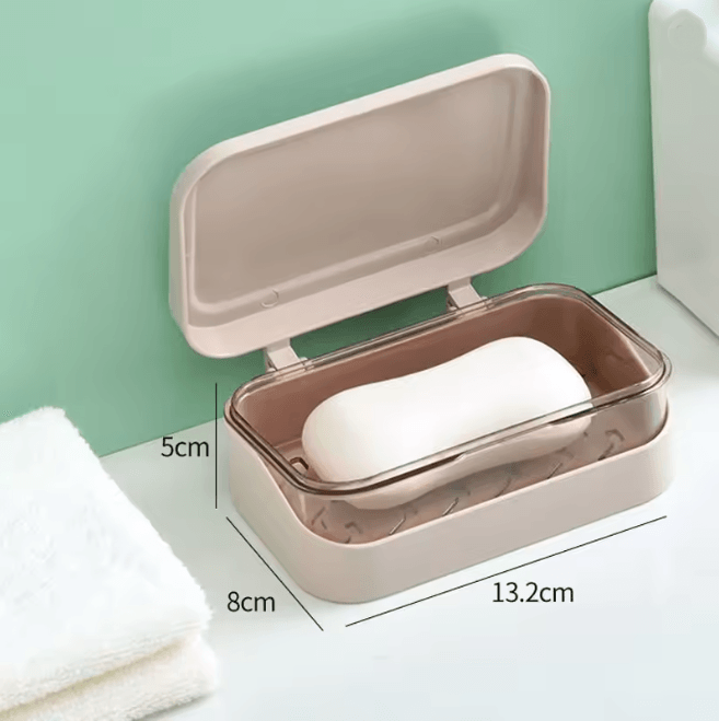 Portable Dry Keep Soap Dish With Lid 6