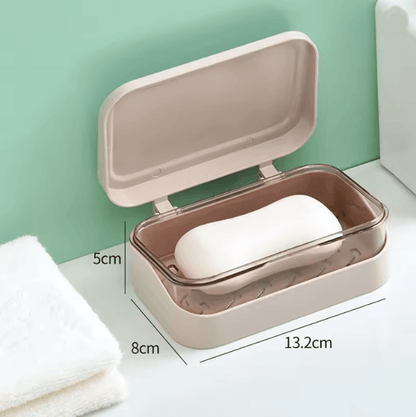 Portable Dry Keep Soap Dish With Lid 6