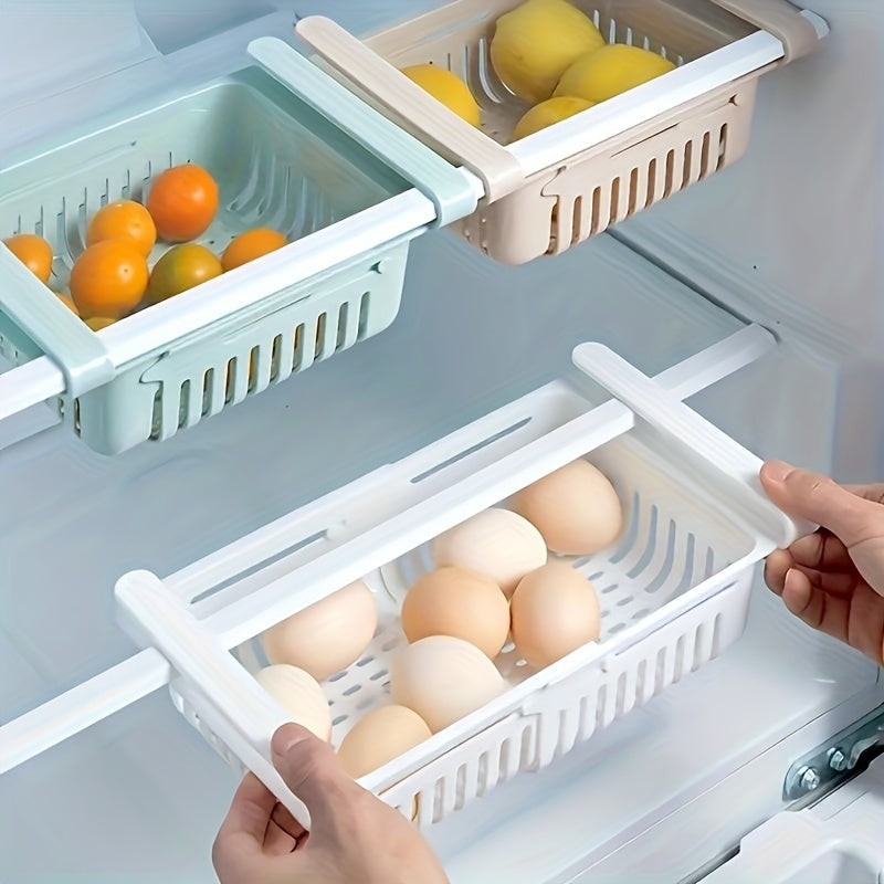 Refrigerator Shelf, Internal Layered Partition, Plastic Multi-functional Drawer, Kitchen Supplies