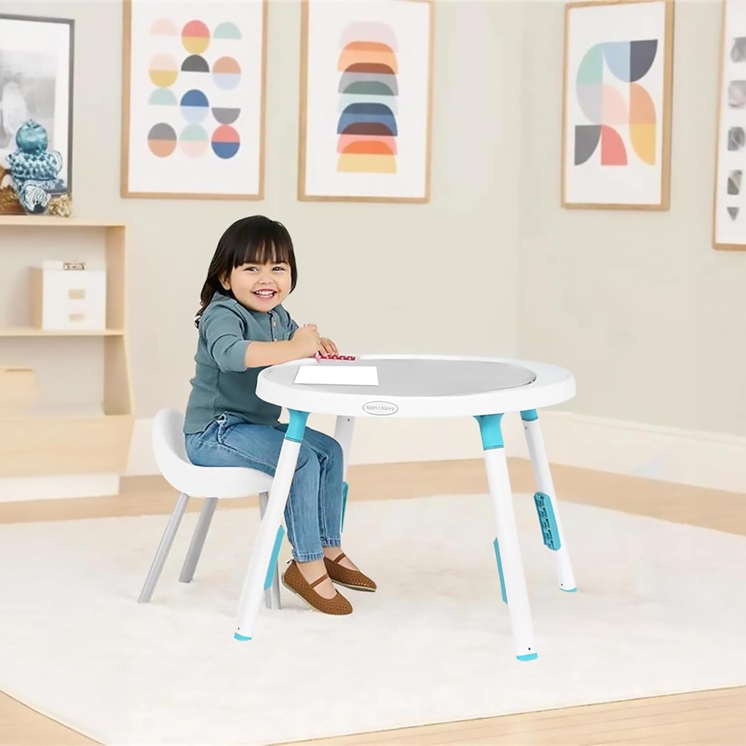 Infant Activity Center Jumper And Table With Rotating Seat And Removable Toys For Baby Entertainmen 3
