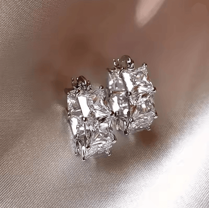 Korean Style Crystal Hoop Earrings For Women 4