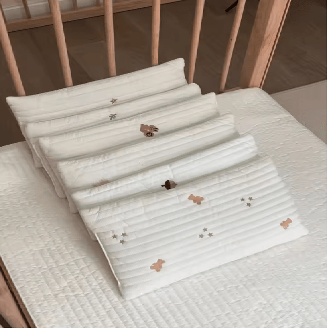 Breathable Cotton Baby Pillow for Newborns