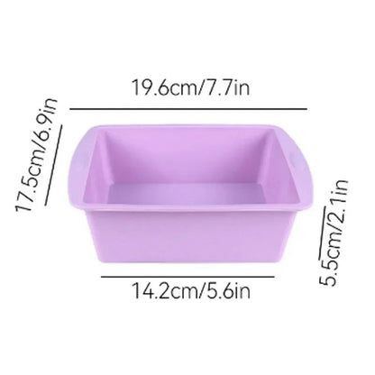 Silicone Square Cake Pan With NonSlip Handles 5