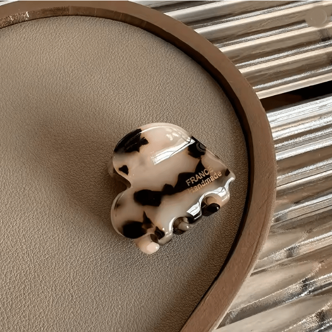 Small Heart Acetate Hair Claw Clip 7