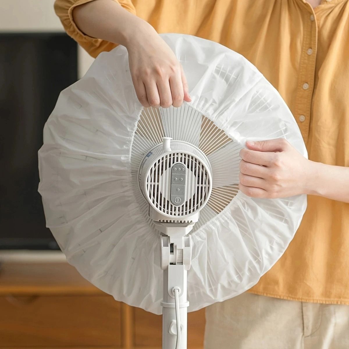 Vertical Floor Fan Dust Cover Full Coverage Protective Fan Cover