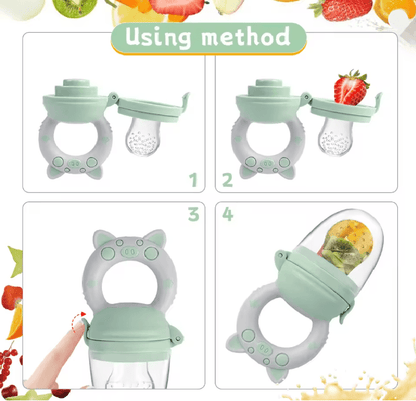 Silicone Fruit And Veggie Feeder Set For Infants And Toddlers 1
