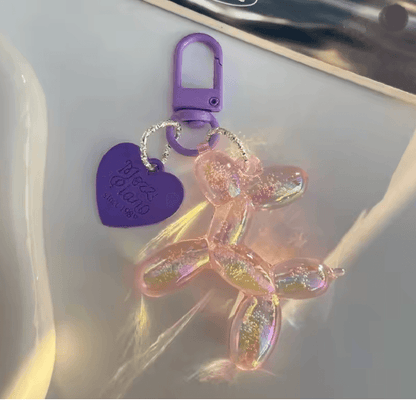 Jelly Balloon Dog Keychain Pendant 4