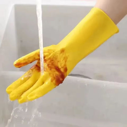 Durable Waterproof Latex Household Gloves  HeavyDuty Dishwashing  Home Cleaning Gloves 1