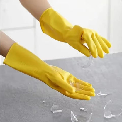 Durable Waterproof Latex Household Gloves  HeavyDuty Dishwashing  Home Cleaning Gloves 2