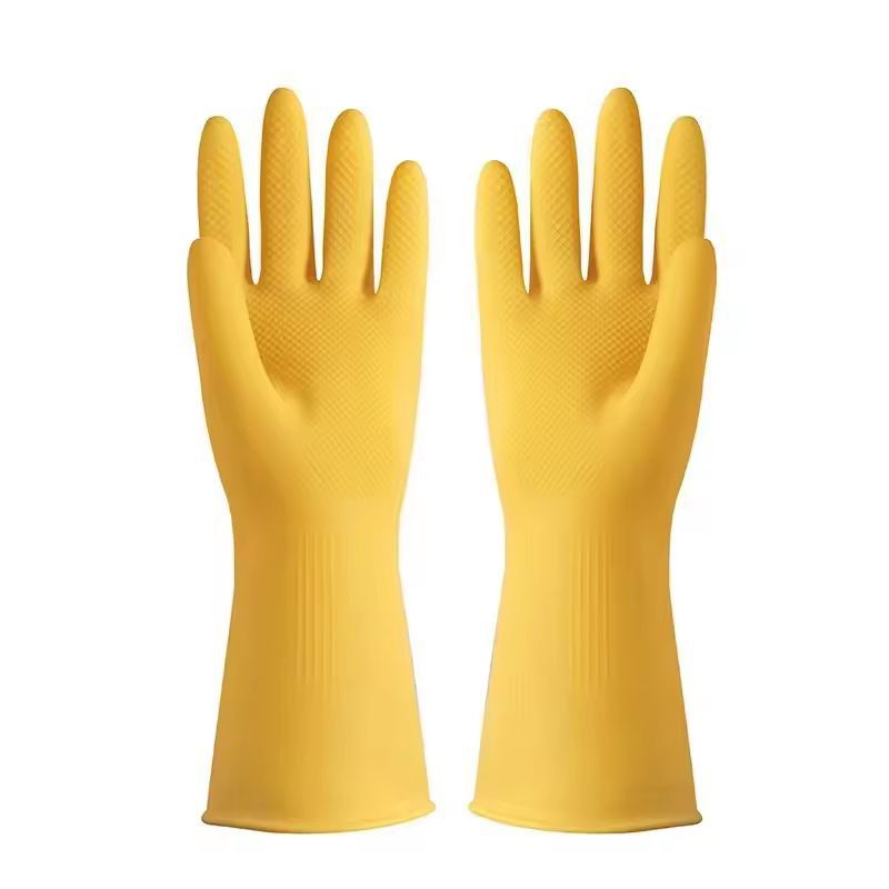 Durable Waterproof Latex Household Gloves  HeavyDuty Dishwashing  Home Cleaning Gloves 3
