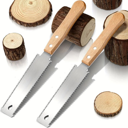 Hand Saw Double Sided Flexible Blade Flush Cutting Woodworking Tool