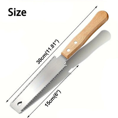 Hand Saw Double Sided Flexible Blade Flush Cutting Woodworking Tool 4