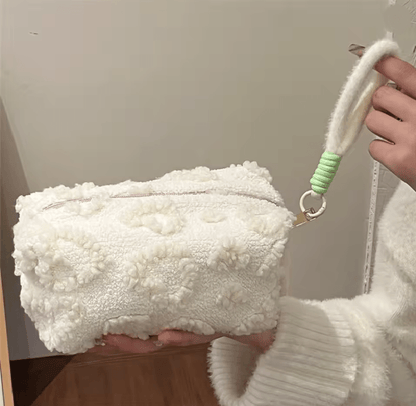 Plush Travel Makeup Bag With Handle 4