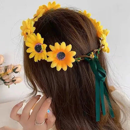 Yellow Artificial Sunflower Flower Heads For Crafts 11