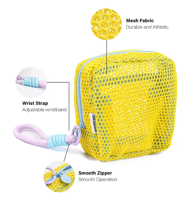 Square Mesh Travel Cosmetic Bag 1