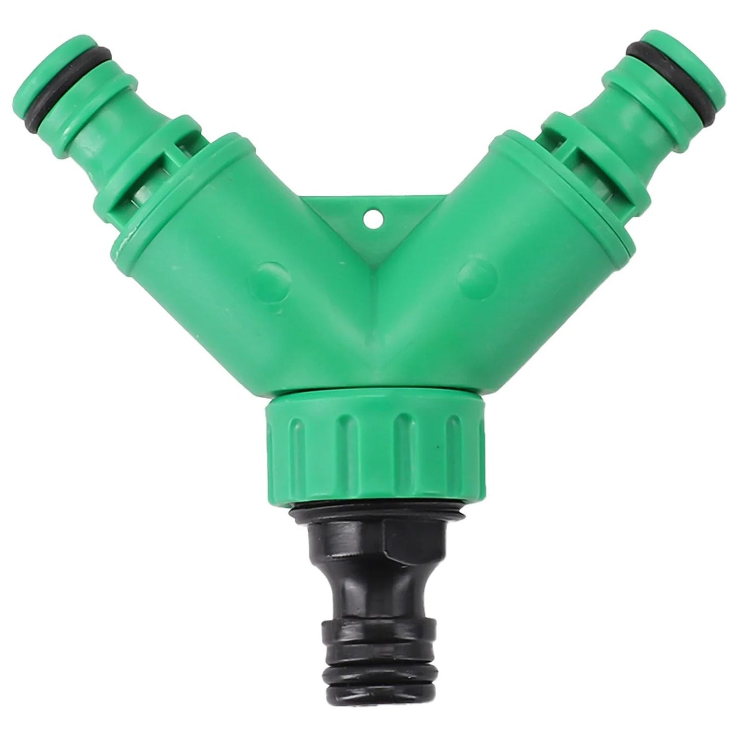 Garden Water Pipe Connector Y Shape Hose Splitter With Valve Plastic Two Way Adapter 3
