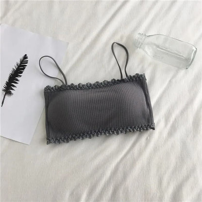 Seamless Cotton Tube Top Bra 3