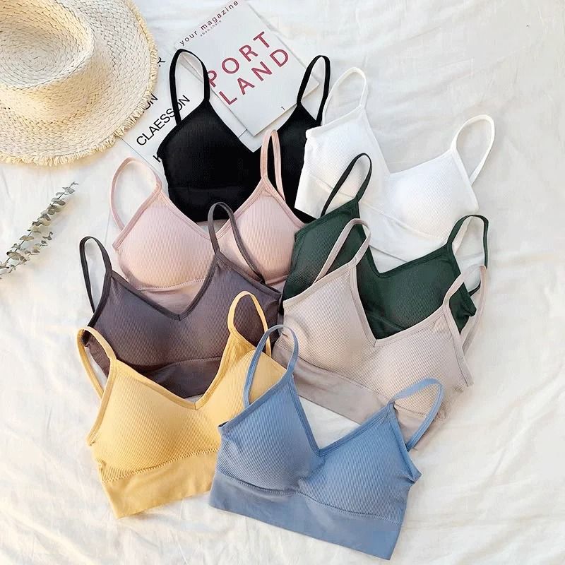 Seamless Womens Tube Top Sports Bra 2