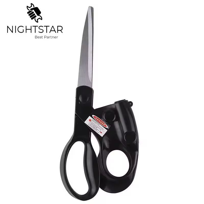 Professional LaserGuided StraightCut Scissors  Precision Fabric  Gift Wrapping Scissors 1