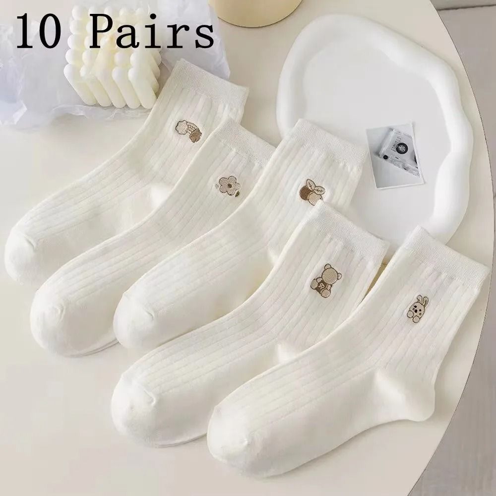 Mens Soft Breathable Cartoon Expression Socks  MultiPair Packs 10