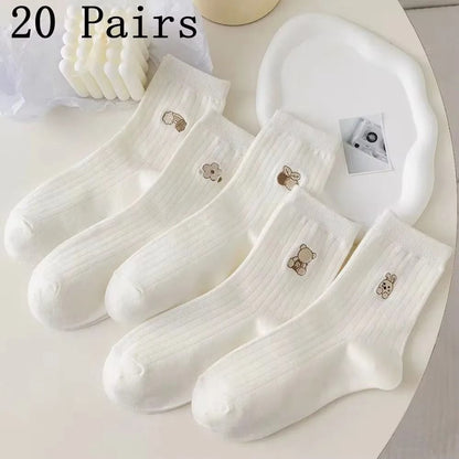 Mens Soft Breathable Cartoon Expression Socks  MultiPair Packs 13