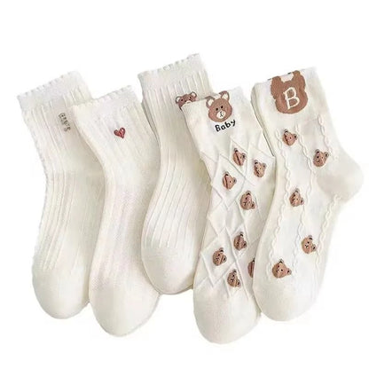 Mens Soft Breathable Cartoon Expression Socks  MultiPair Packs 8