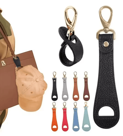 Travel Leather Hat Clip Holder 1