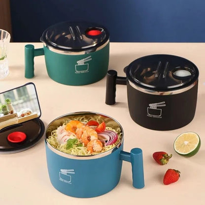Stainless Steel Instant Noodle Bowl With Lid