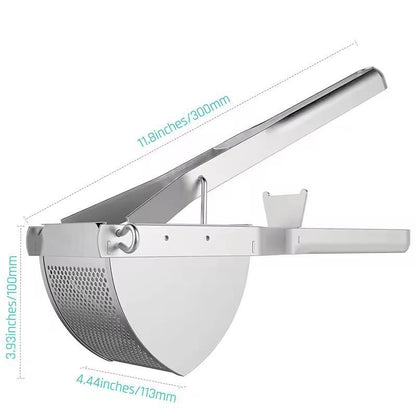 LMETJMA Stainless Steel Potato Ricer  HeavyDuty Masher 3