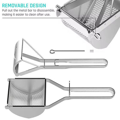 LMETJMA Stainless Steel Potato Ricer  HeavyDuty Masher 5