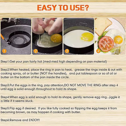 Gourmet ShapeMaster Pancake  Egg Mold Set 5