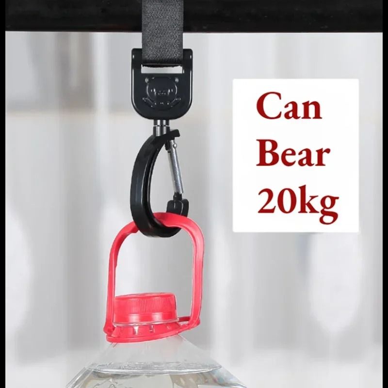 Baby Stroller Pram Hooks 360 Rotation Universal Bag Hanger Clip Set 4
