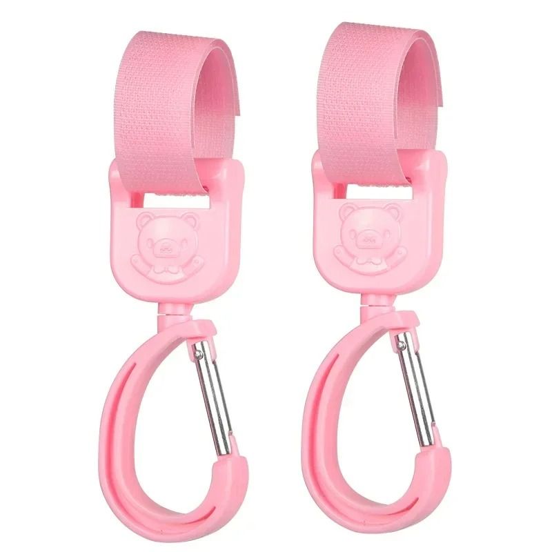 Baby Stroller Pram Hooks 360 Rotation Universal Bag Hanger Clip Set 10