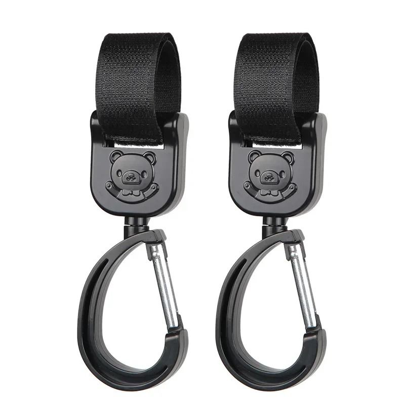 Baby Stroller Pram Hooks 360 Rotation Universal Bag Hanger Clip Set 13