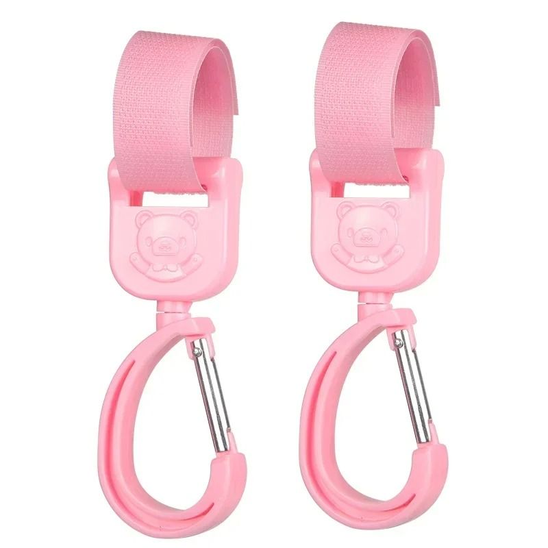 Baby Stroller Pram Hooks 360 Rotation Universal Bag Hanger Clip Set 6