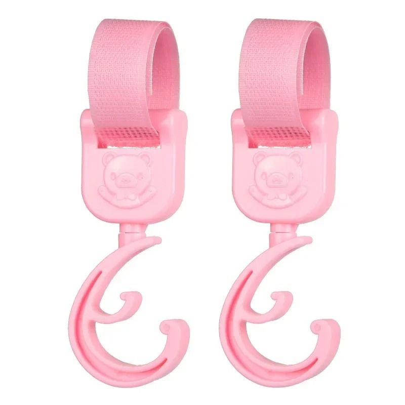 Baby Stroller Pram Hooks 360 Rotation Universal Bag Hanger Clip Set 7