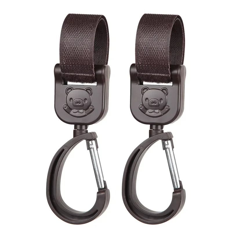 Baby Stroller Pram Hooks 360 Rotation Universal Bag Hanger Clip Set 8