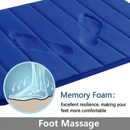 Super Absorbent Memory Foam Bath Mat Set Non Slip Bathroom Rug And Toilet Footpad 13