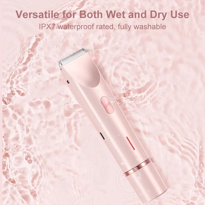 2 In 1 Dual Head Electric Razor And Bikini Trimmer For Women Wet Dry Use 4