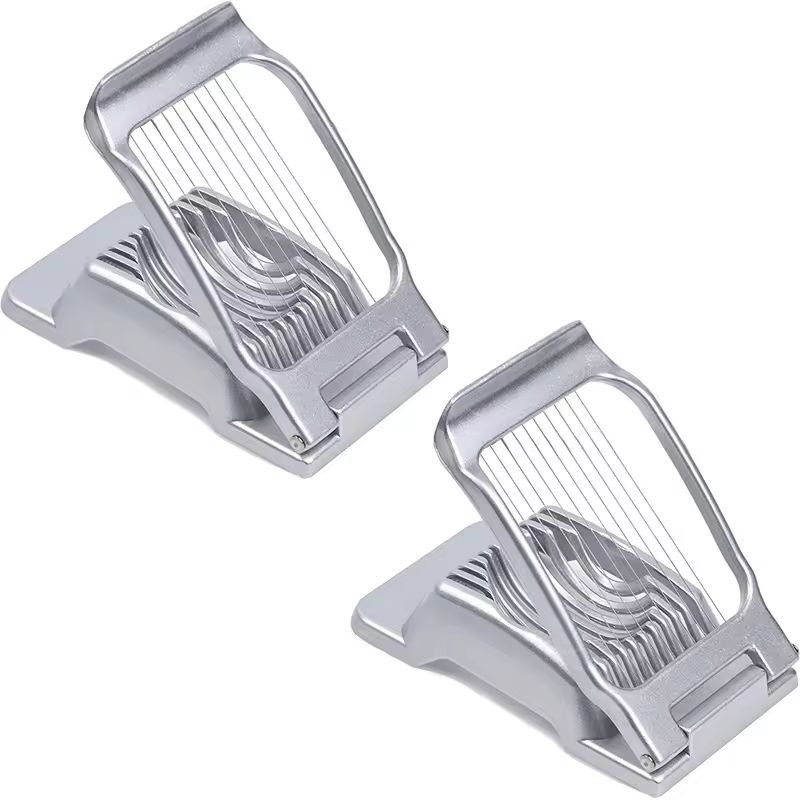 LMETJMA Premium Stainless Steel Egg  Fruit Slicer  QuickPrep Kitchen Cutter 7