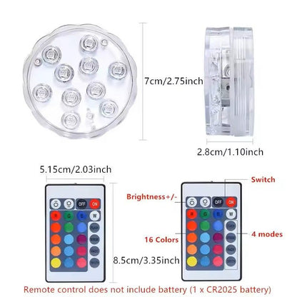 RGB LED Submersible Underwater Light 2